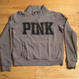 PINK half zip sweatshirt
